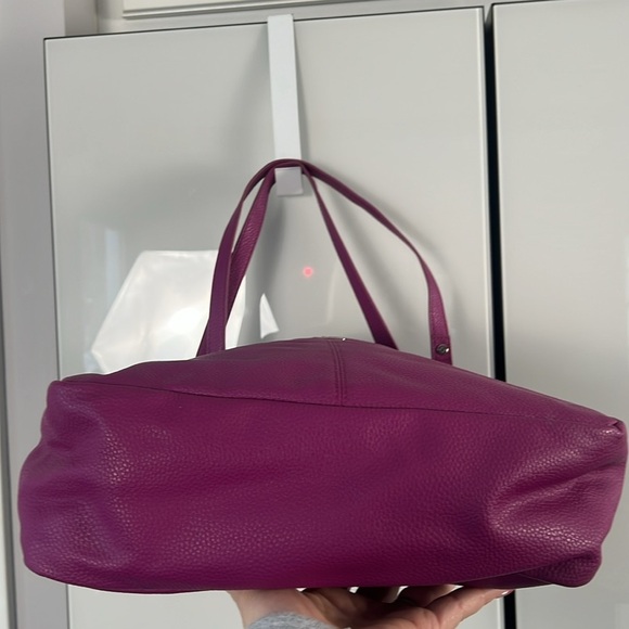 Thirty-One 31 Jewell Townsfair Purple Reversible ShoulderTote Bag Purse - Picture 8 of 17